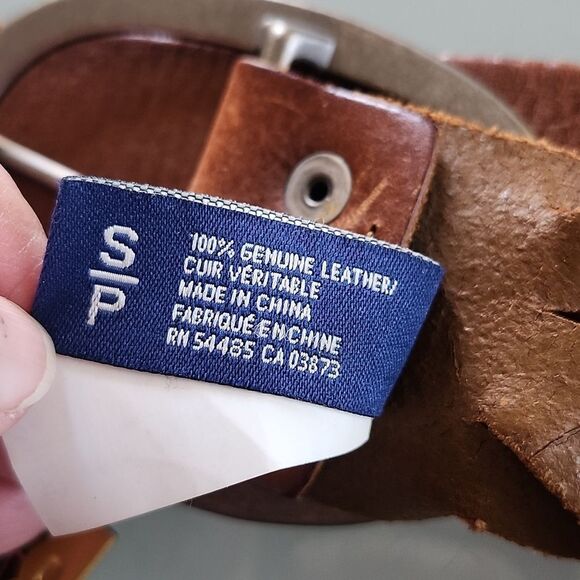 American Eagle Leather Belt - Picture 6 of 8